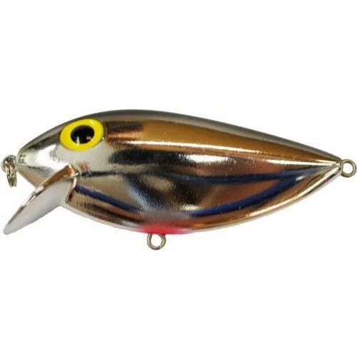 Brads Thin Fish Crankbait w Rattles 1/2 oz. Chrome Black Back