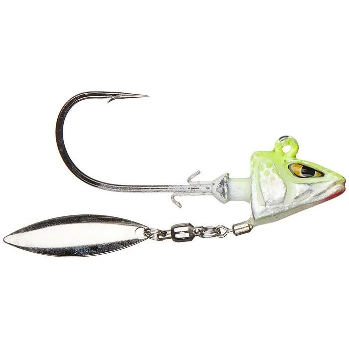 Mustad Underspin Shad 1/2 Oz Chartreuse / White