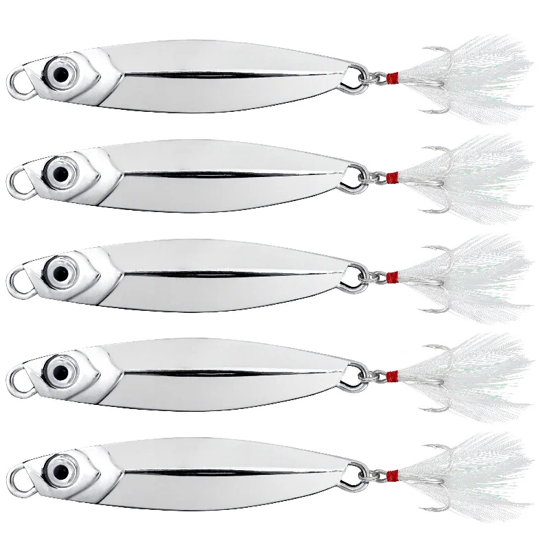 Dr.Fish 5pcs Long Casting Fishing Metal Jigs 7-40g