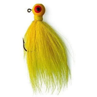 Eagle Claw Bucktail Jig Yellow 1/8 oz. QTY 4