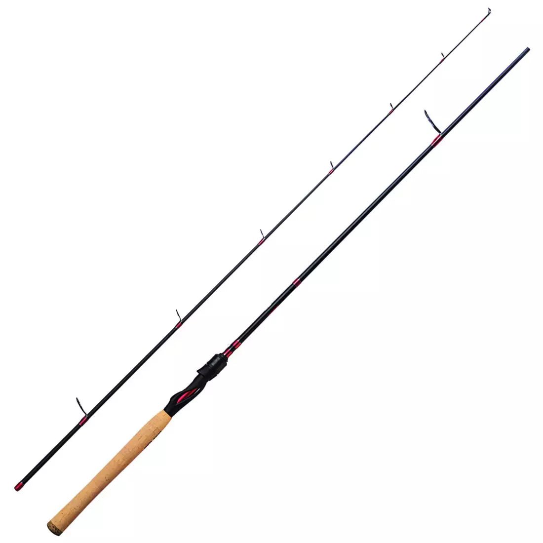 Eagle Claw EC2.5 EC1S66MF2 Spinning Rod Fast Medium 2 pc. 6'6" Flat Black