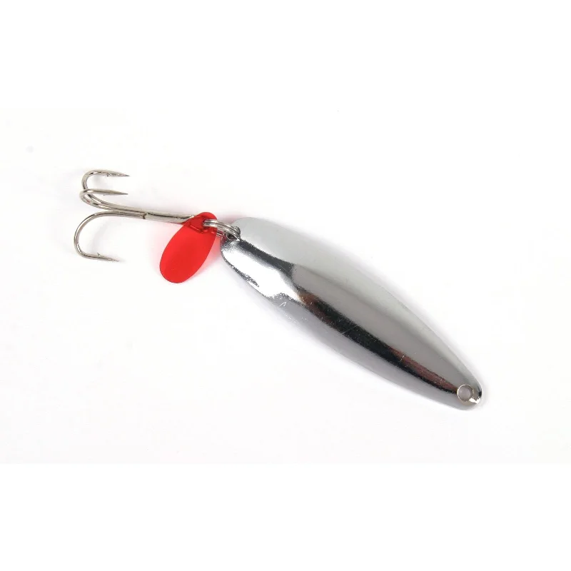 Sea Striker Nickel Plated Casting Spoon with Teaser Tab 1/4 Oz