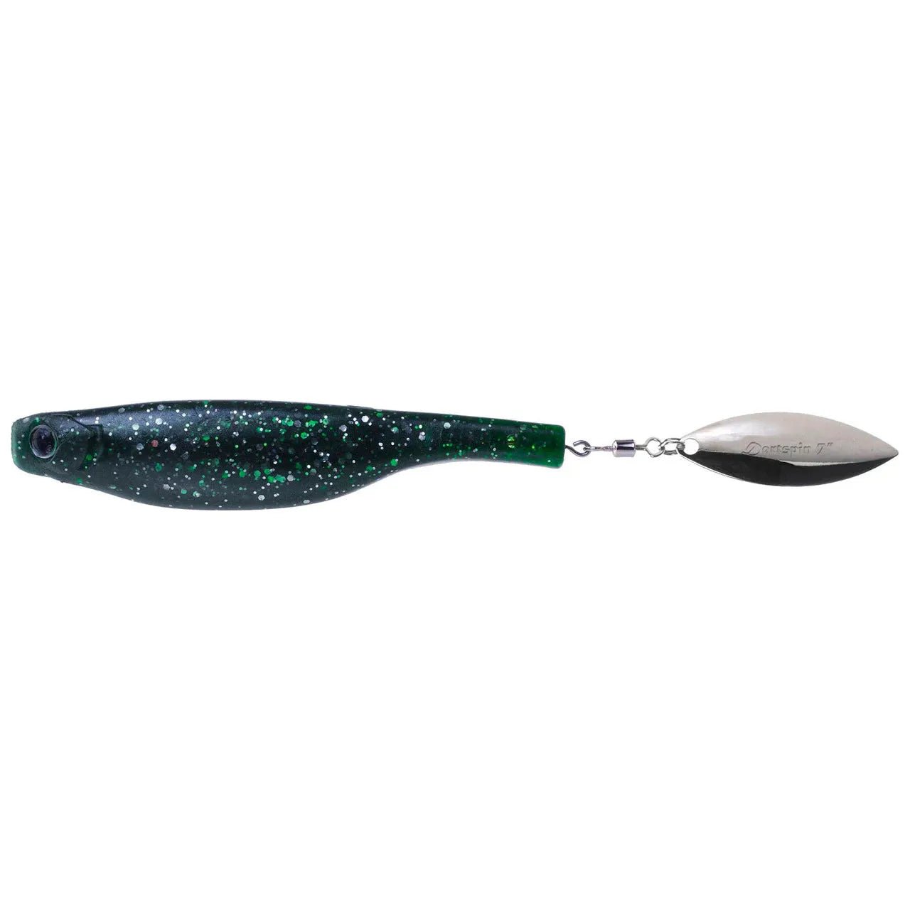 Hyperlastics Dartspin 5.5" Duo Pack Green Bait Silver QTY 2