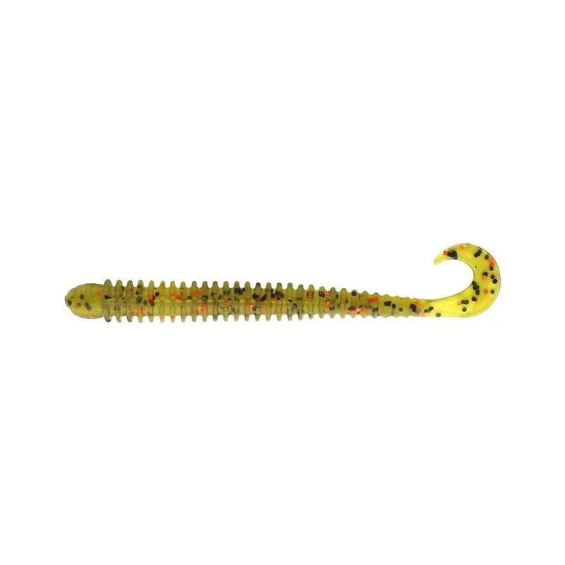 Jerry's Lures Saturn Worm 4" Watermelon Black Copper Qty 10