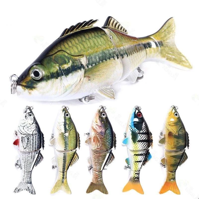 Dr.Fish 3 Jointed Fishing Lures Sinking Swimbait 10cm