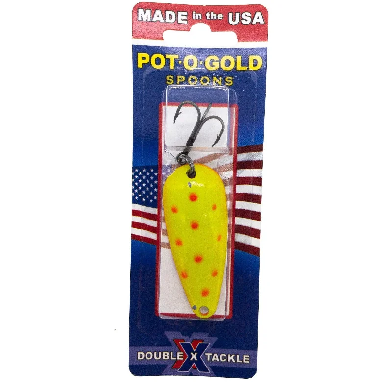 Pot-O-Gold Lures 1/2 oz. Casting Spoon Chip Discount Yellow Fluro