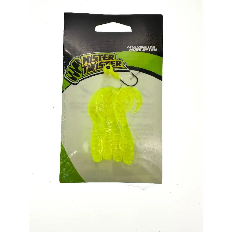 Mister Twister Meeny Jig Combo 3" Curly Tails w 1/8 oz Jig