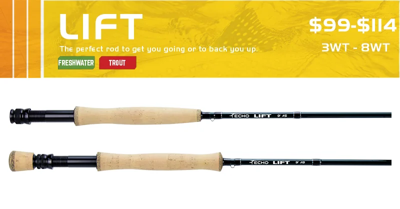 Echo Lift Fly Rod 8'0" #4 - 4pc