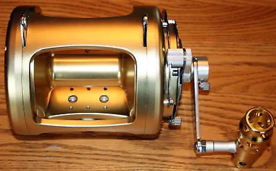 New 50W Big Game 2 Speed Saltwater GOLD 8BB Fishing Reel NIB