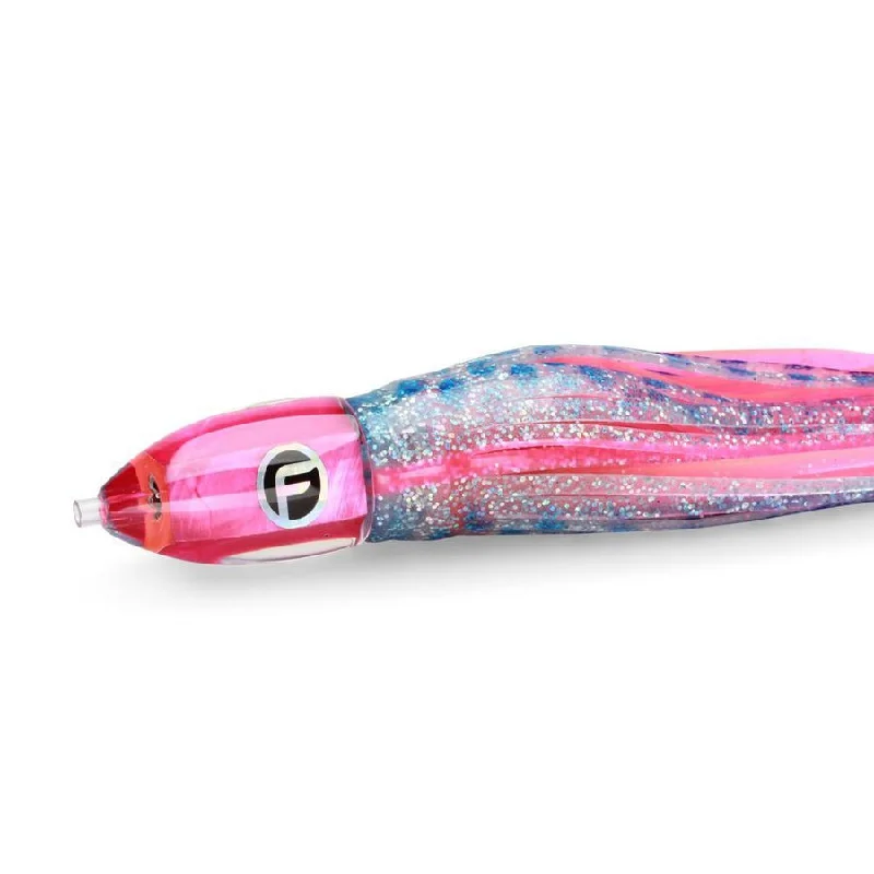 Fathom Double O' Medium Trolling Lure 9" 4-1/2 Oz Angel Wing Hot Pink Shell