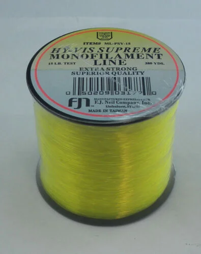 FJ Neil Supreme Monofilament-Yellow