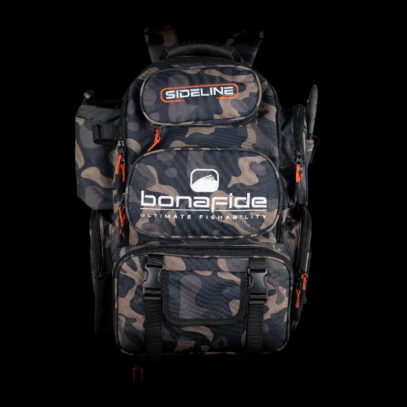 Bonafide Sideline Fishing Bag - Backpack with Three 3600 Boxes