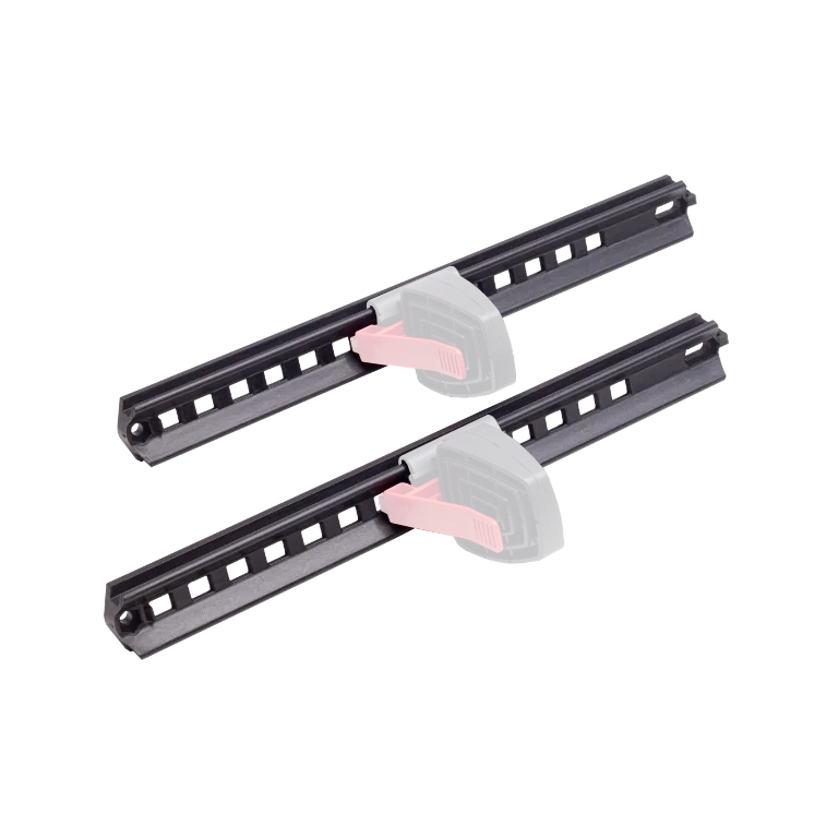 Footrail Set, 2 Rails 2 Pedals W/ Red Trigger- Through Hull and SOT