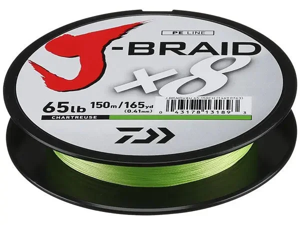 Daiwa J-Braid X8 Braided Line (330 Yd) Dark Green