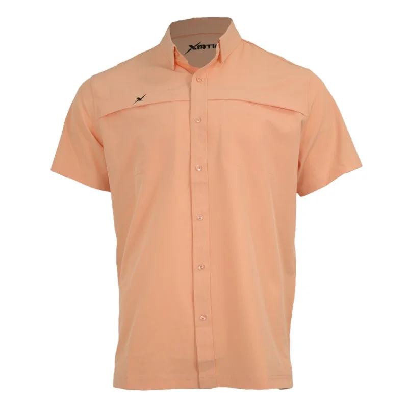 Short Sleeve Solid Lifestyle Button Down w/ REPEL-X (Discontinued)