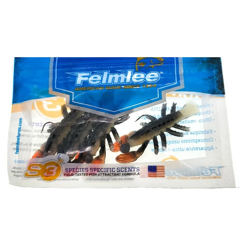 Felmlee Jigging Crawfish 2-1/4" 1/4Oz Qty 4