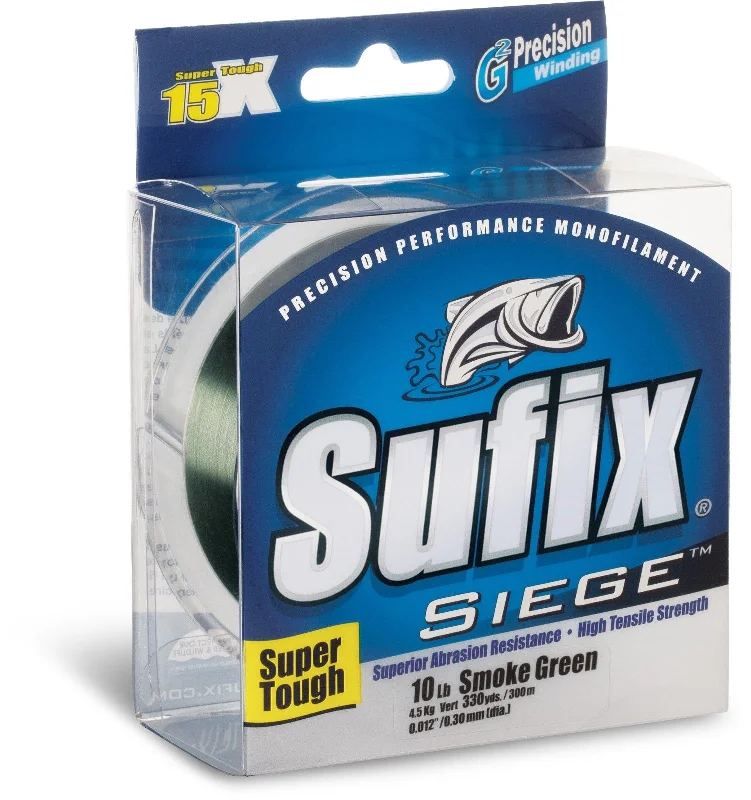 Sufix Siege Smoke Green Monofilament Line