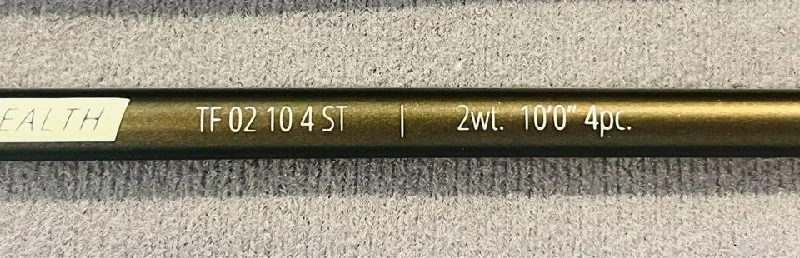 TFO Stealth 2wt 10'0 (2100-4) Euro Nymphing Fly Rod