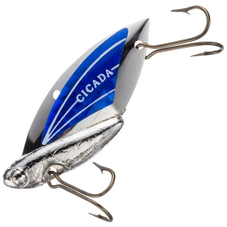 Reef Runner Cicada Blade 1-5/8" 1/4 Oz Silver/Blue