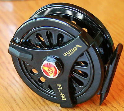 NEW Alloy FL-80 Fly Fishing Reel Trout BLACK NIB - 4/5 weight