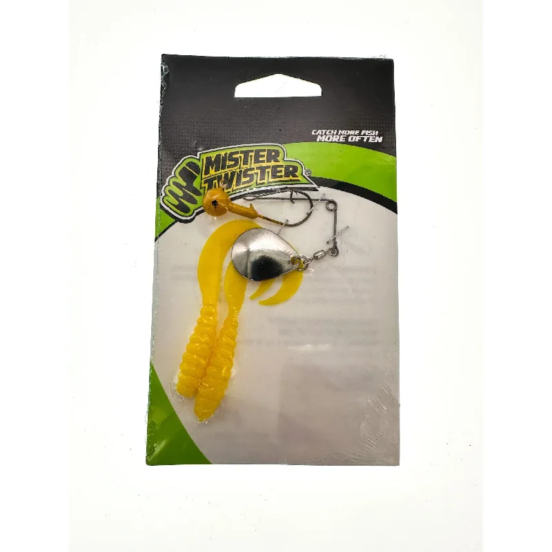 Mister Twister Meeny Spin Combo 3" Curly Tails w Spinner and Jig