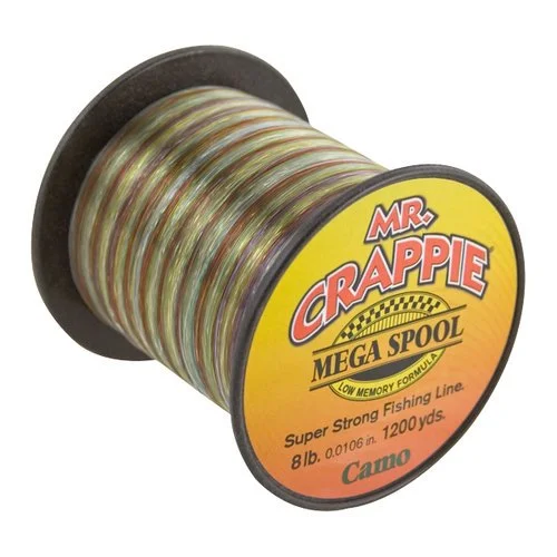 Mr. Crappie Mega Spool Camo Fishing Line