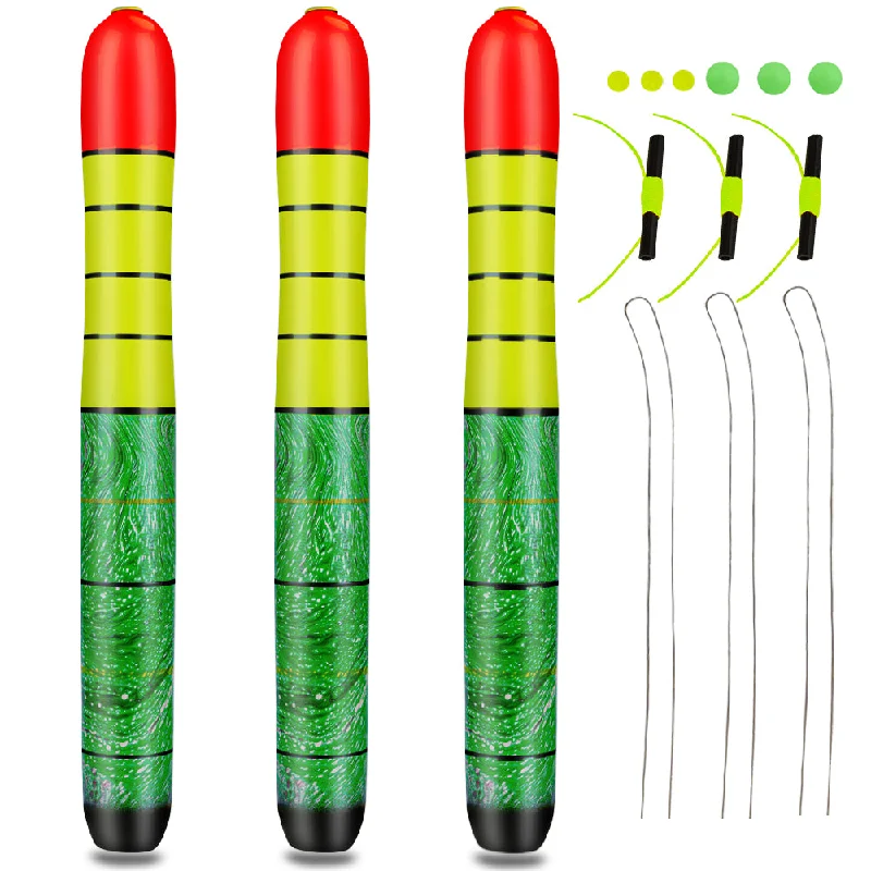 THKFISH 3PCS High Visibility Weighted Catfish Pole Floats