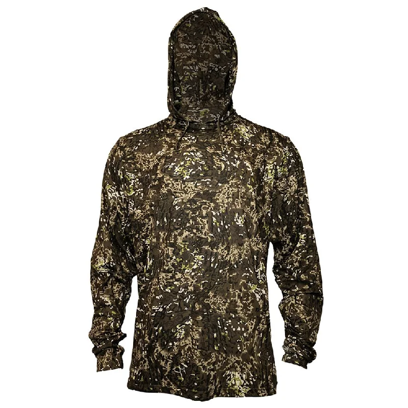 Air-X Camo Pattern Hooded Performance Shirts with Repel X