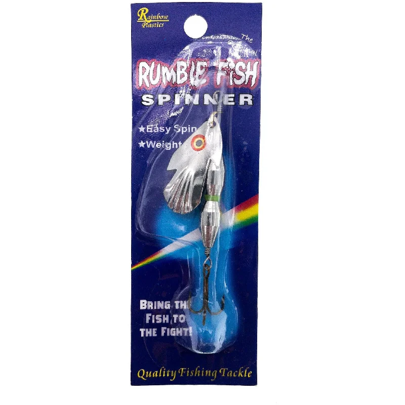 Rainbow Plastics Original Rumble Fish In Line Spinner #3 Blade Nickel